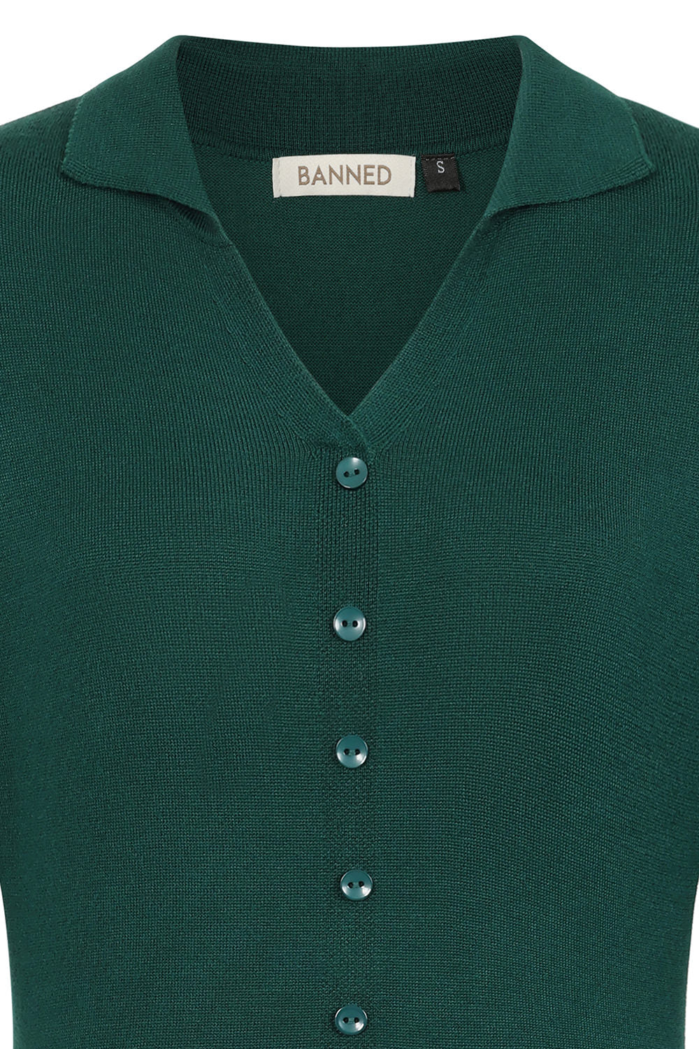 1940's Banned Retro Federica knit dress-Green