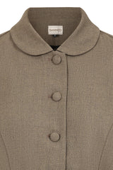 Banned Retro 1940's Grey Lady Danbury Jacket-Brown