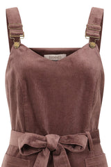 1950's Banned Retro Harriet dungaree-Brown
