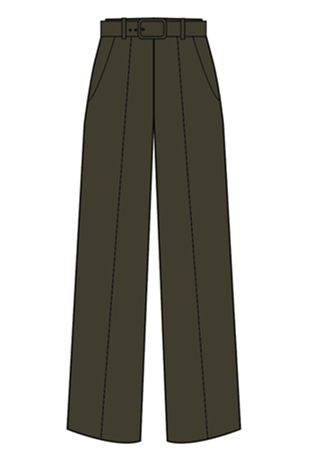 Banned Retro Jane 40's trouser -Brown