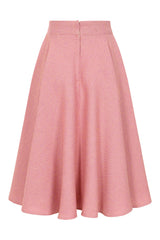 1950's Banned Retro Cary Green swing skirt-Pink