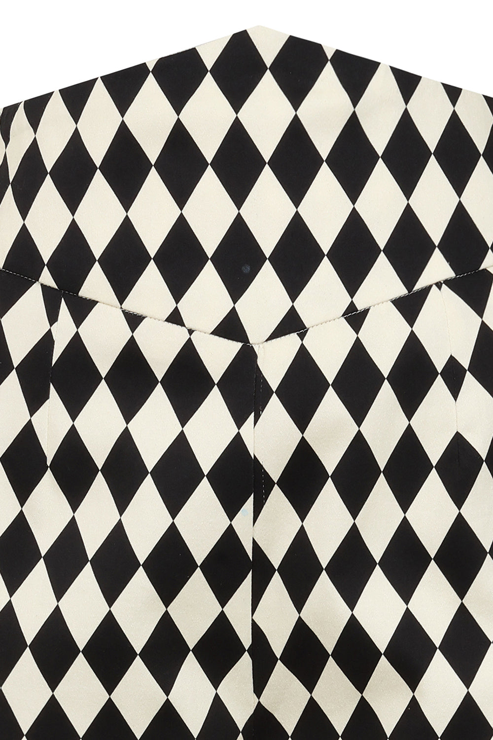 Banned Samantha Harlequin Cigarette Trousers - 50s Style Rockabilly Diamond Print Pants-Black/White