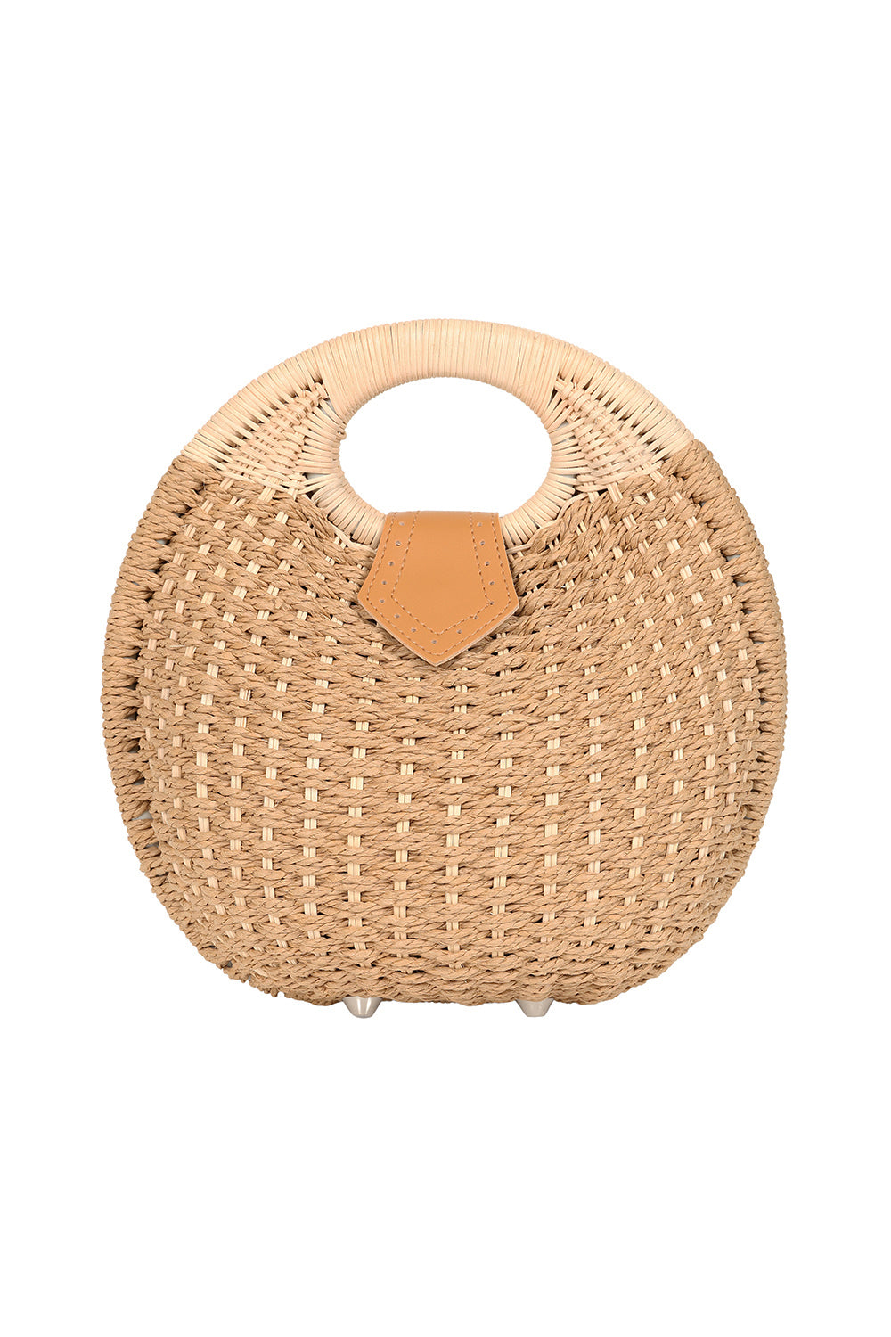 Banned Retro Lottie Rattan Bag   1950 s Inspired Woven Shell Summer Handbag-Natural