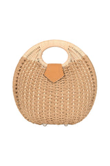 Banned Retro Lottie Rattan Bag   1950 s Inspired Woven Shell Summer Handbag-Natural