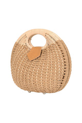 Banned Retro Lottie Rattan Bag   1950 s Inspired Woven Shell Summer Handbag-Natural