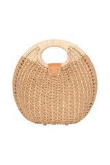 Banned Retro Lottie Rattan Bag   1950 s Inspired Woven Shell Summer Handbag-Natural