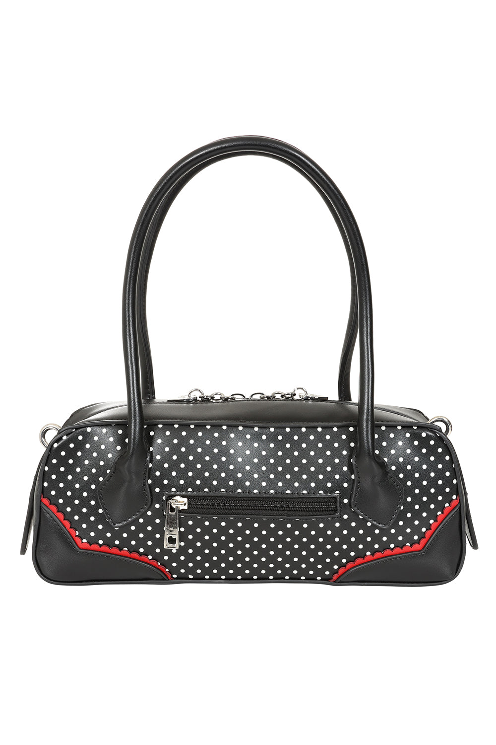 Banned Retro Viva Las Vegas Handbag   Rockabilly Swallow and Dice Retro Bag-Black