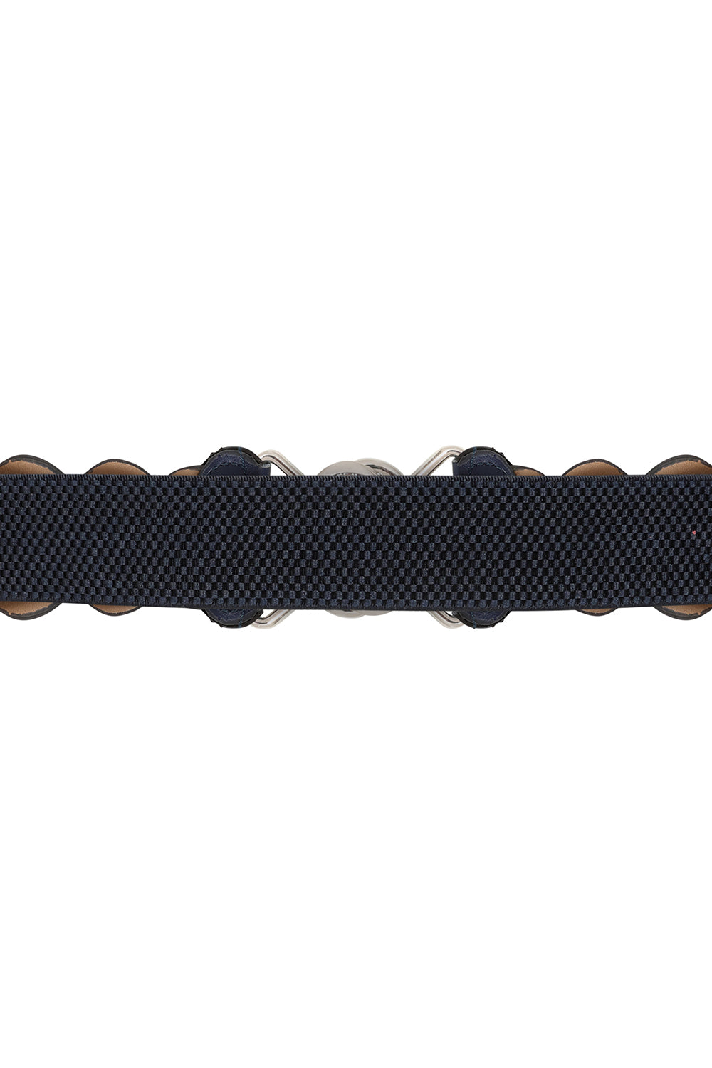 Banned Retro Audrey Woven Elasticated Belt Vintage-Inspired Stretch Waist Belt-Navy