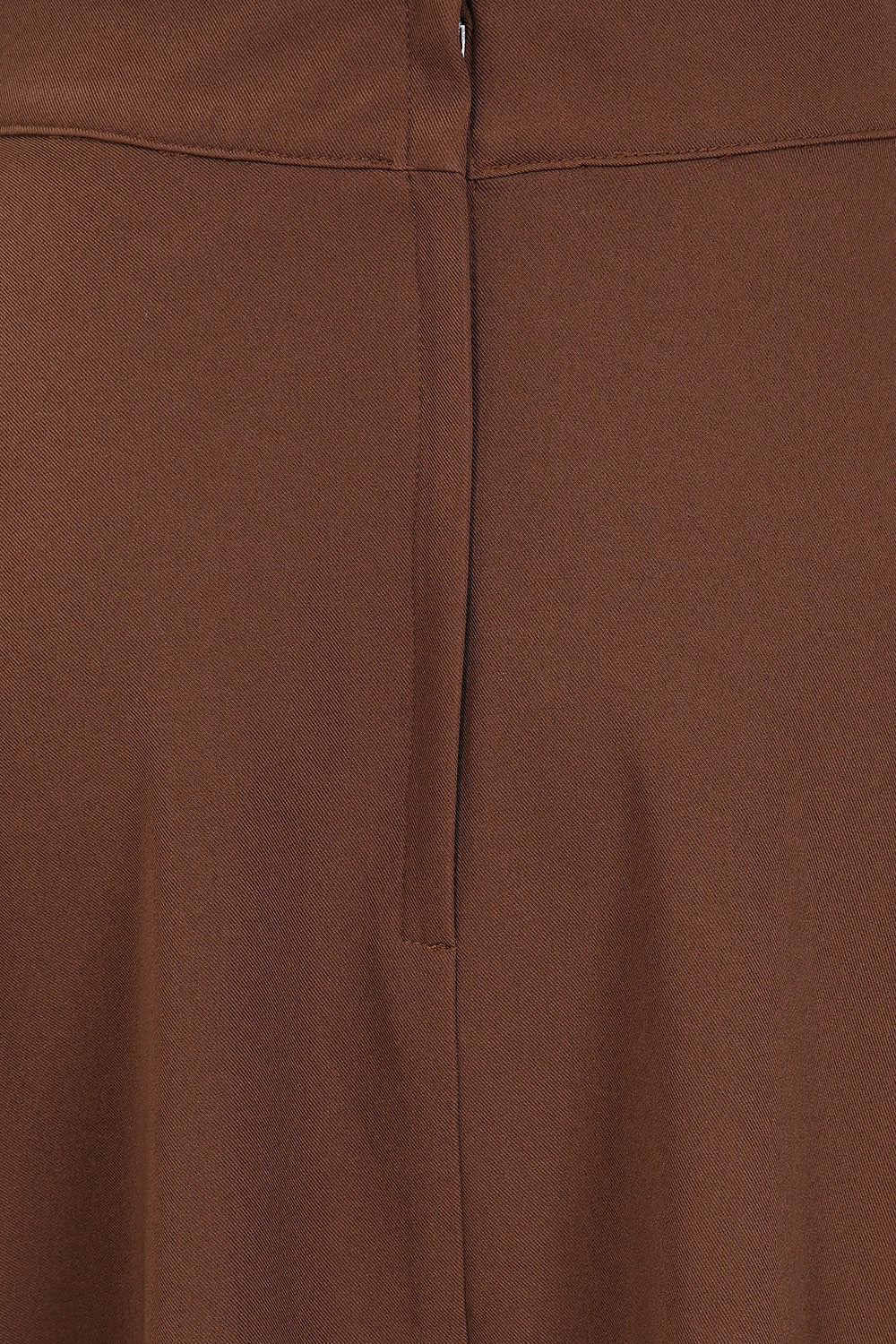 Banned Retro Book Club Swing Skirt with Button and faux flap pocket details-Brown