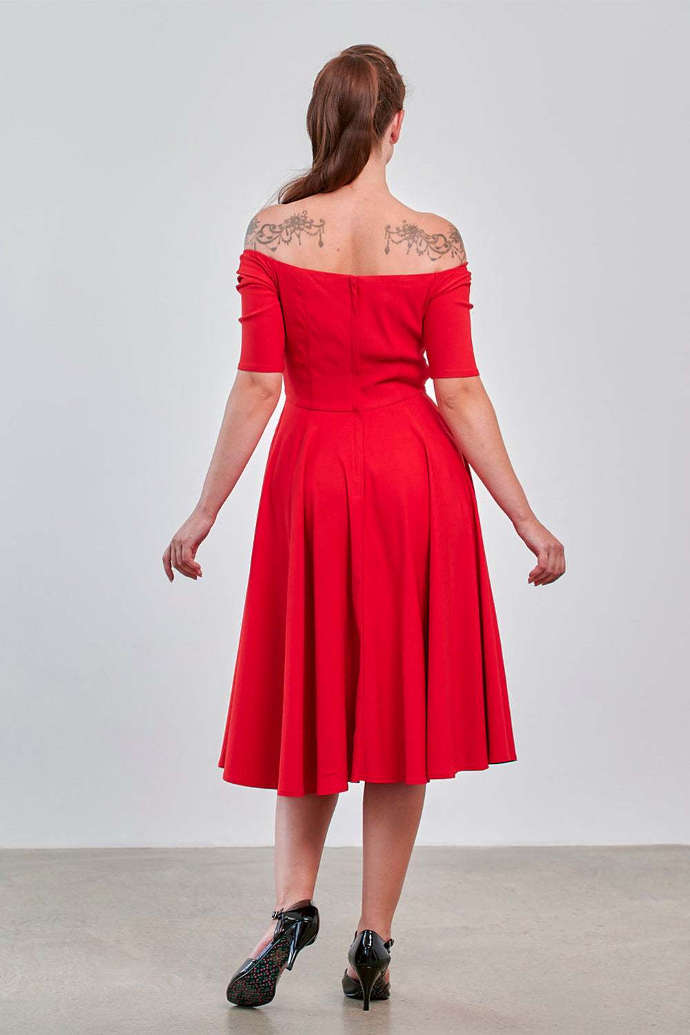 Banned Retro 50s Amalia Swing Dress-Red