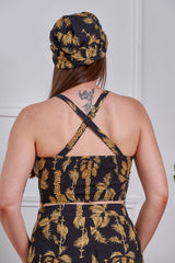 Banned Retro Aurora Golden Hour Crop Top-Black
