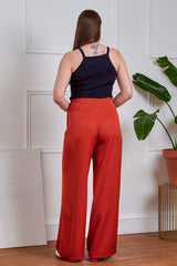 Banned Retro 50s Joy Knot Top-Navy