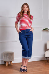 Banned Retro 50s Ruby Lobster Love Jumper-Red