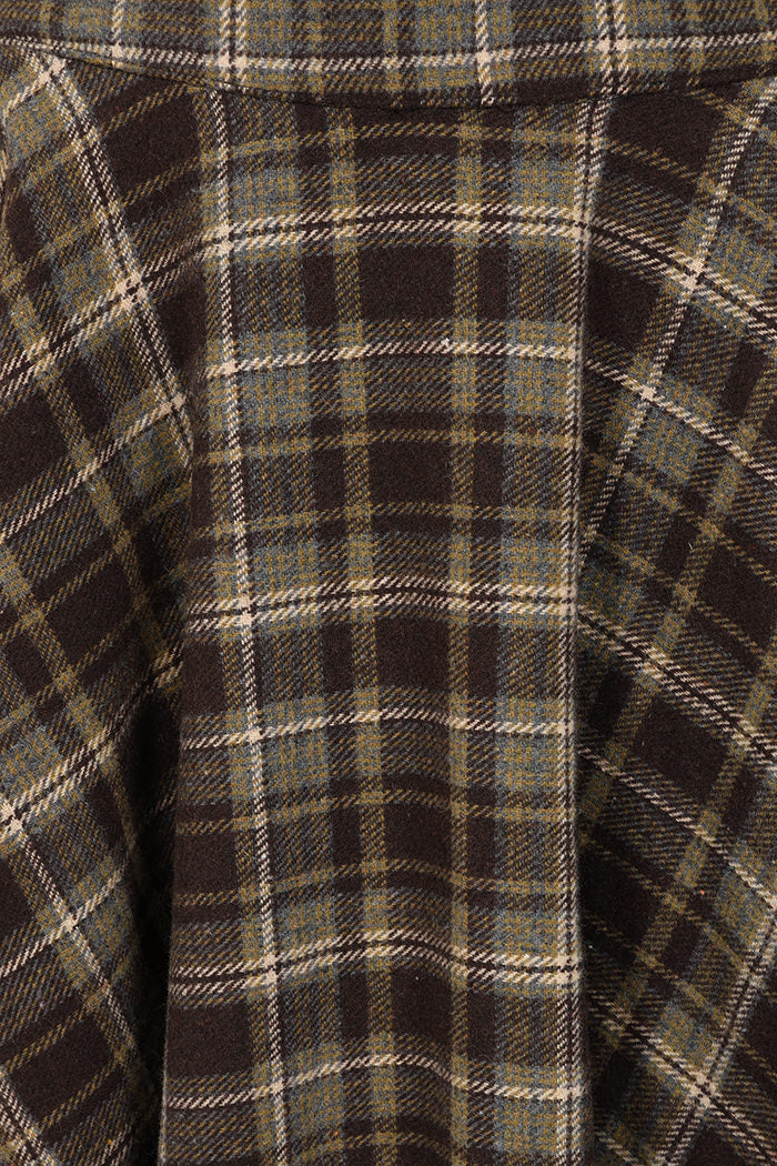 Banned Retro Wool Mix Cary Book Checks Skirt
