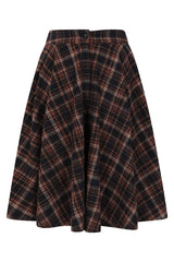 Banned Retro Wool Mix Cary Book Checks Skirt