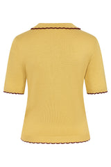 Banned Retro 50s Penny Flower Cardigan-Yellow