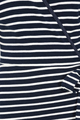 Banned Retro 40's May Stripe Dress-Navy
