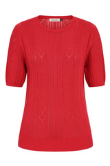 Banned Retro 50s Ruby Heart Jumper-Red