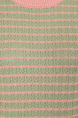 Banned Retro 40s Serena Jumper-Green/Pink