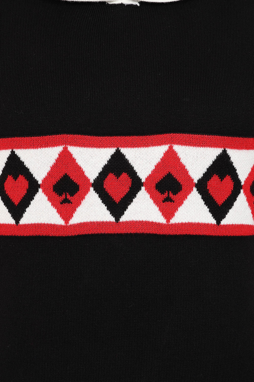 Banned Rockabilly Mila Ace Knitted Jumper-Black