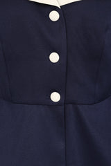 Banned Retro 50s Leonia Jacket Peplum-Navy