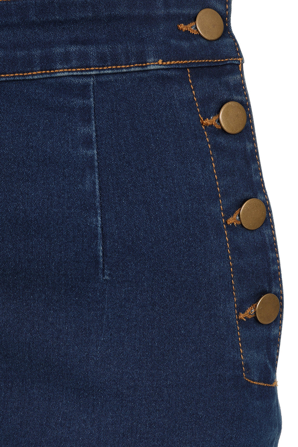 Banned Retro Coco Love Denim Shorts Heart Pockets-Denim/Blue