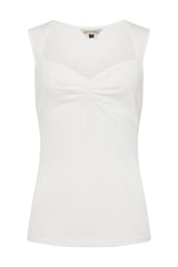 Banned Retro 50s Jade Jersey Top-White