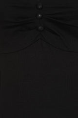 Vintage-Inspired 1950s Elaine Top - Retro Style By Banned"-Black"