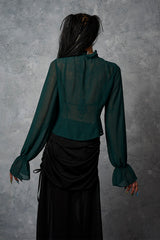Banned Retro Moonlit Romance Sheer Blouse