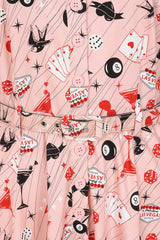 Banned Retro 50s Bella Viva Las Vegas Swing Dress-Pink
