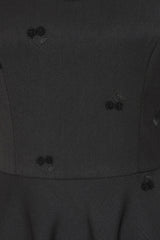 Banned Retro 50s Daisy Cherry Dress-Black