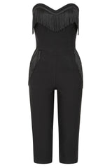 Banned Retro 50s Jinny Tassel Jumpsuit-Black