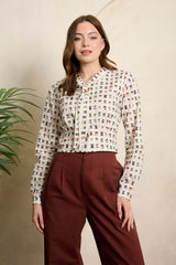 Banned Retro Cherry Cool Cat Blouse