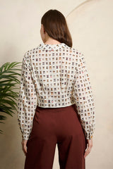 Banned Retro Cherry Cool Cat Blouse