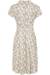 Banned Retro 40s Shirley Seaside Dress-Cream