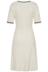 Banned Retro 40s Davina Knit Dress-Cream