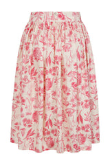 Banned Retro 50s Rosie Circle Floral Tea Swing Skirt-Cream