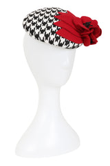 Tocado de rosas con estampado de pata de gallo Banned Retro