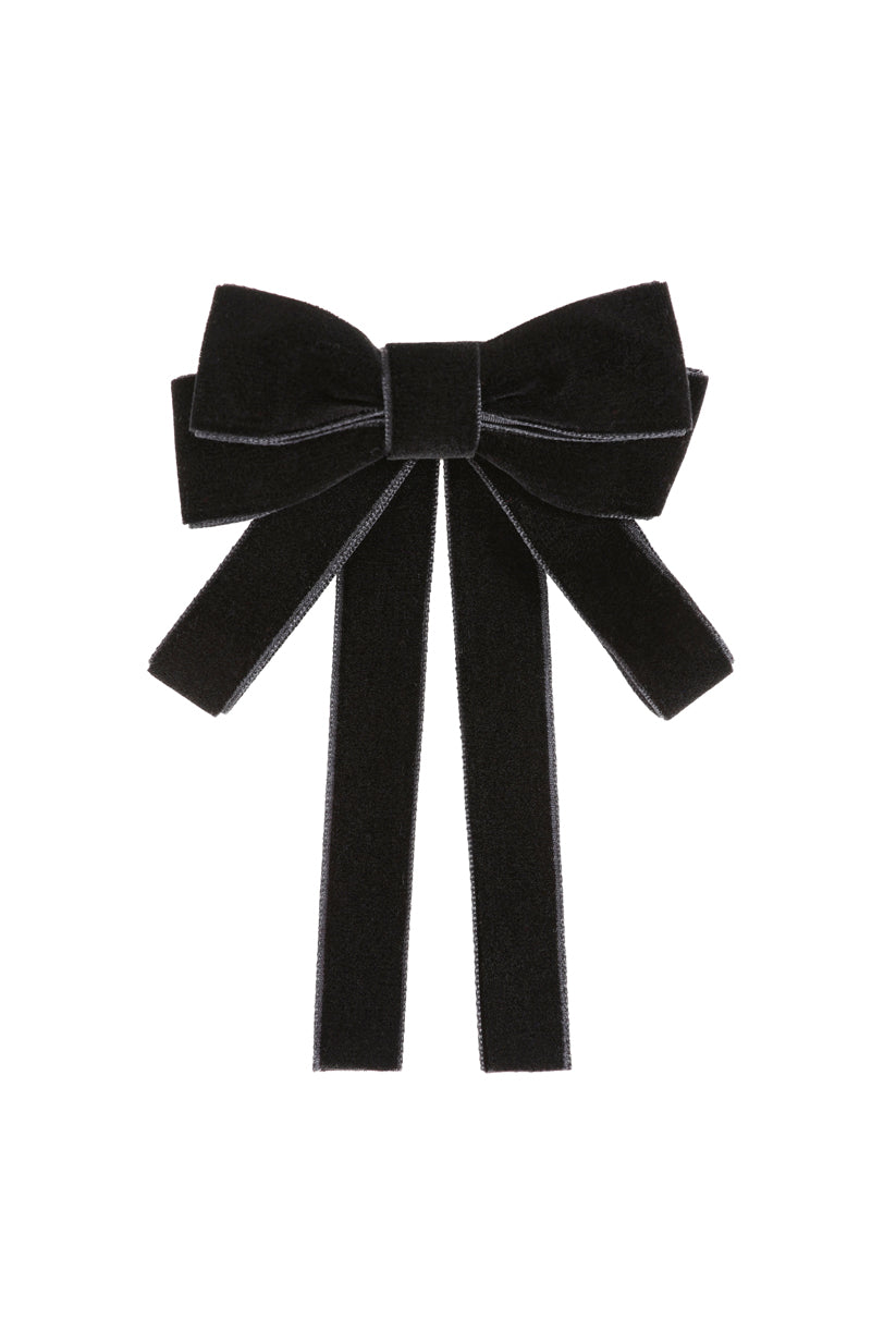Pinza para el pelo con lazo de terciopelo Banned Retro Claire