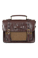 Banned Retro Herringbone Heirloom Satchel Bag
