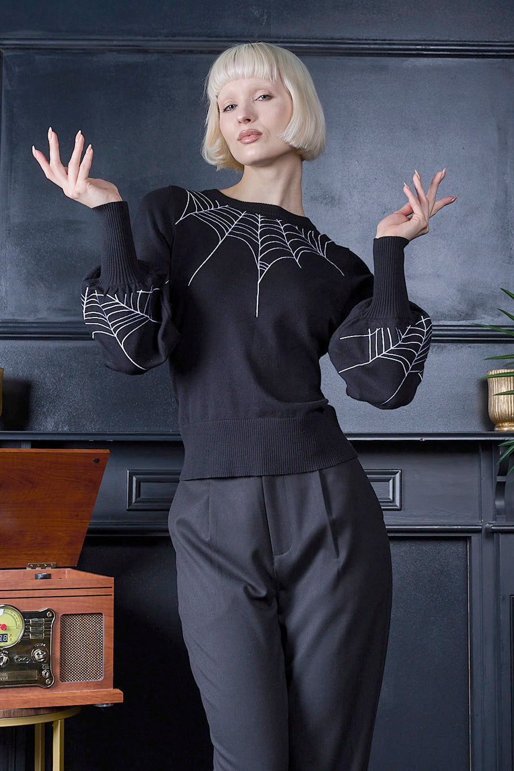 Jersey de telaraña Carla de Banned Retro