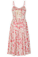 Banned Retro Jeanie Tea Floral Corset Dress-Cream