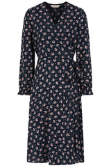 Banned Retro 40s Bloom Floral Dress-Navy