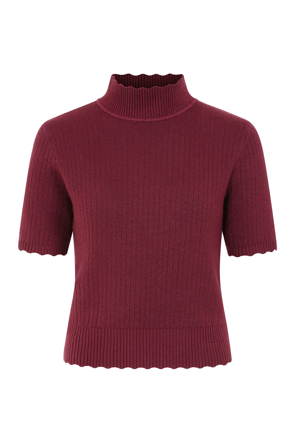Jersey de punto con cuello festoneado Jane de Banned Retro
