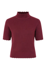 Jersey de punto con cuello festoneado Jane de Banned Retro