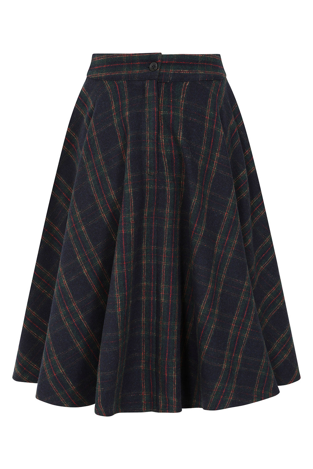 Banned Retro Wool Mix Cary School Checks Skirt