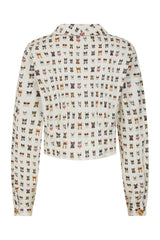 Banned Retro Cherry Cool Cat Blouse