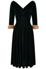 Vestido de vuelo de terciopelo Nina de Banned Retro