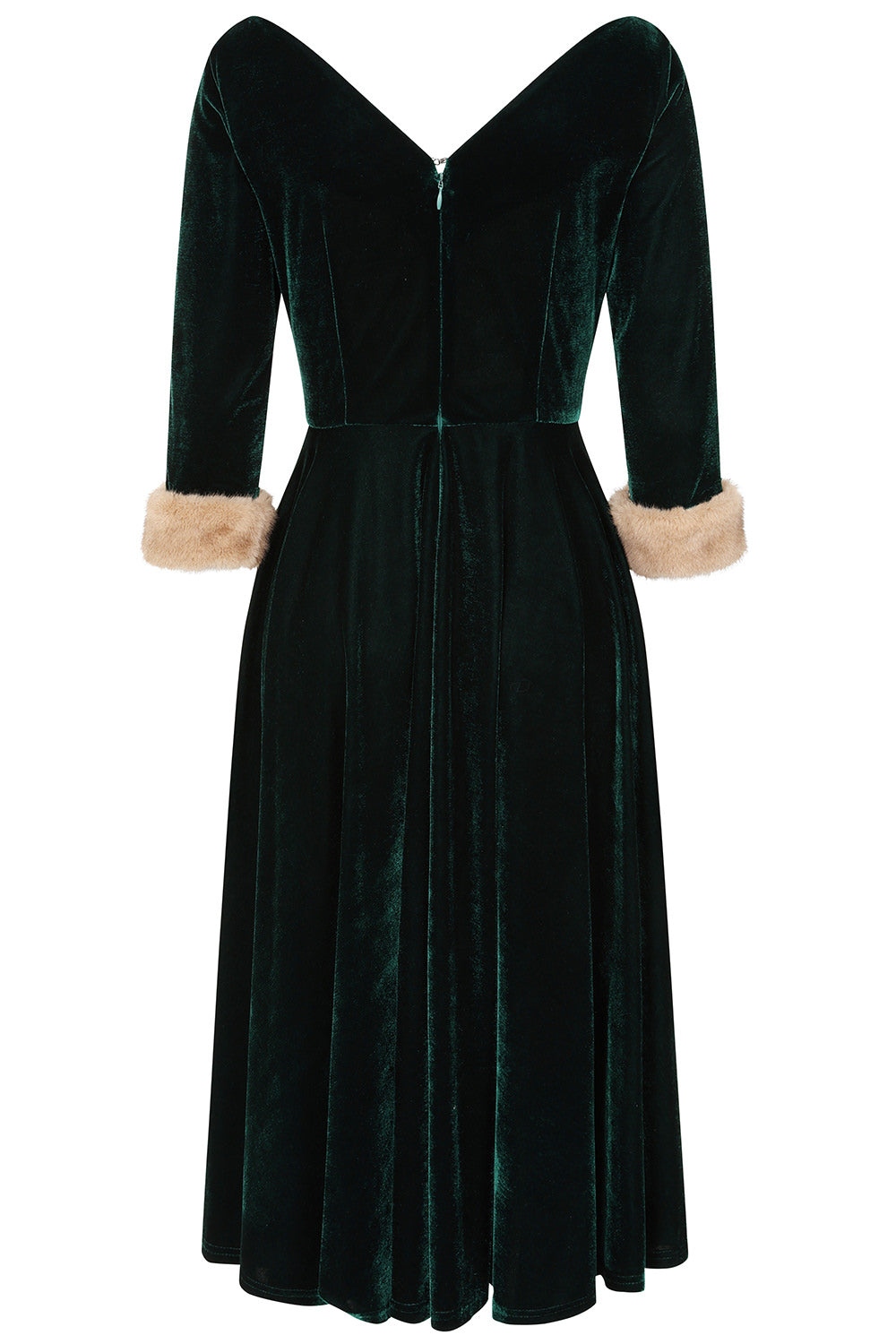 Vestido de vuelo de terciopelo Nina de Banned Retro