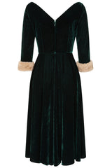 Vestido de vuelo de terciopelo Nina de Banned Retro